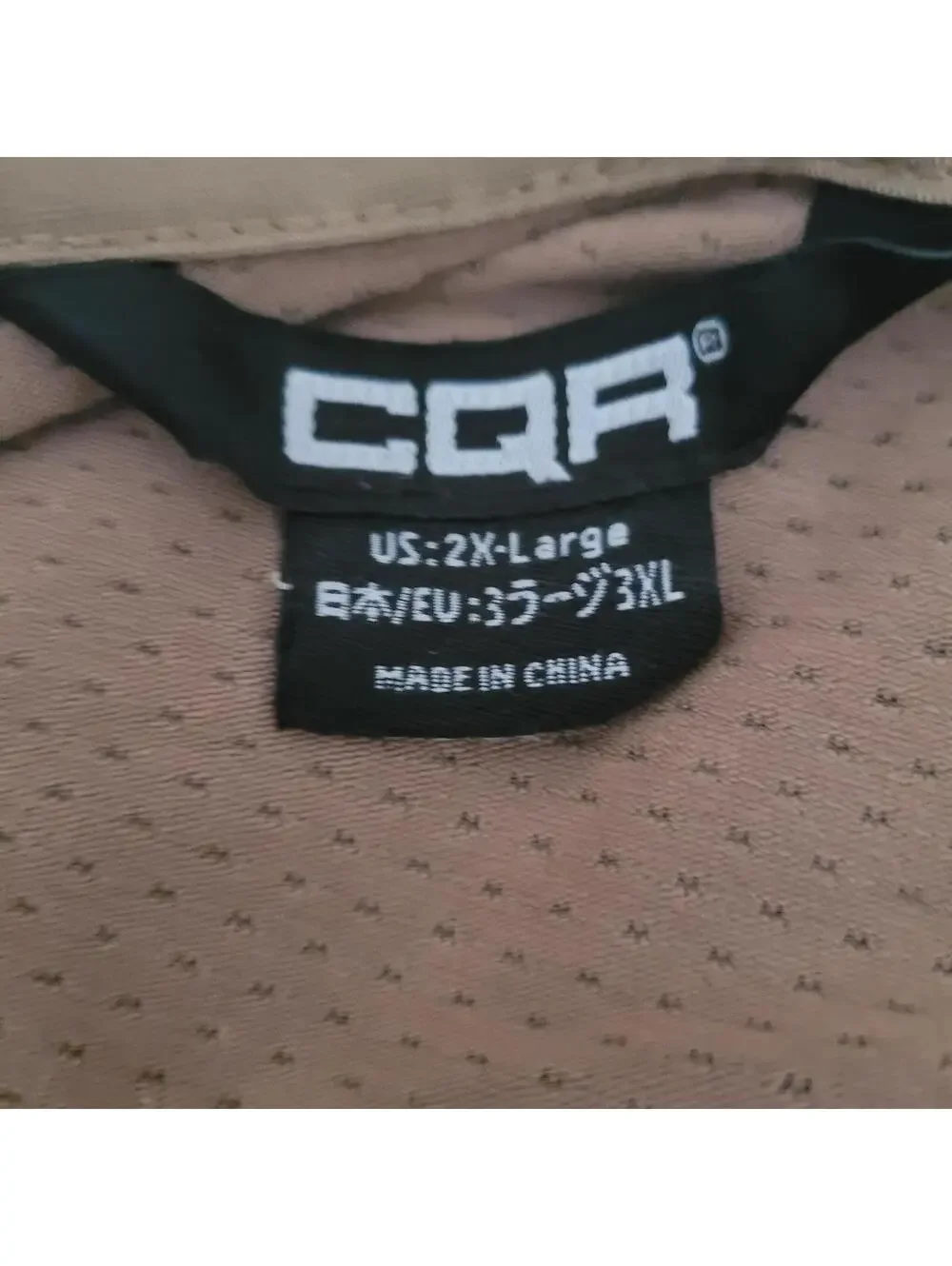 CQR Tactical Long Sleeve Shirt 2X-Large Tan - Picture 3 of 4
